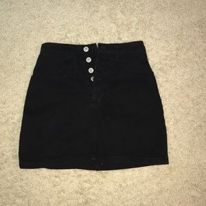 Brandy Melville black jean skirt